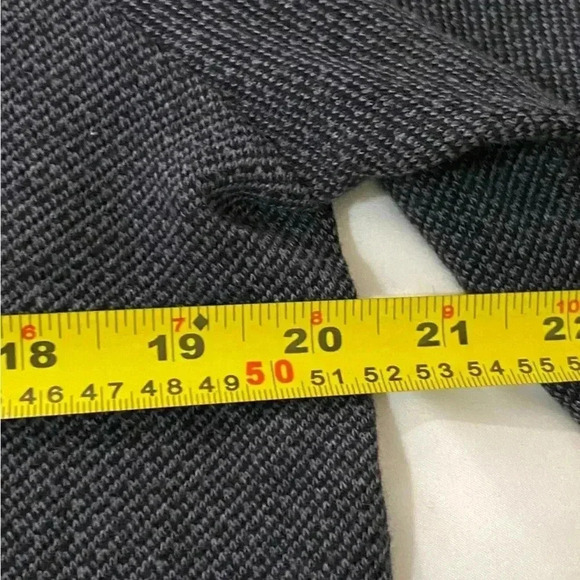 Robert Graham men dark  gray long sleeves collar 1/4 zip pullover sweater size M - Picture 10 of 12